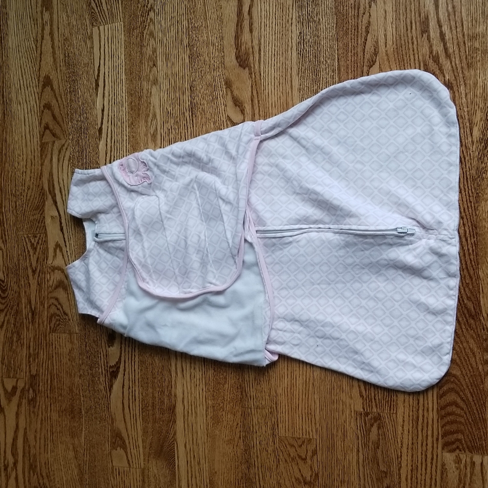 (S) Halo Baby Lightweight Sleep Sack 3 Ways to Swaddle 100% Cotton Pastel Kawaii